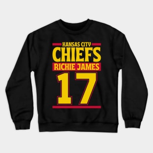 Kansas City Chiefs Richie James 17 American Football Team Crewneck Sweatshirt